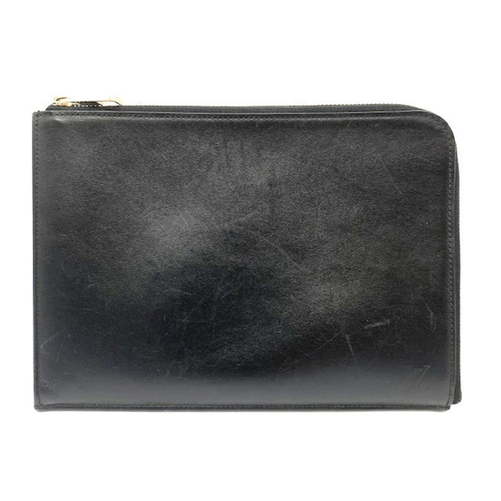 Louis Vuitton Pochette Jour Clutch Bag Nomad Leather Black